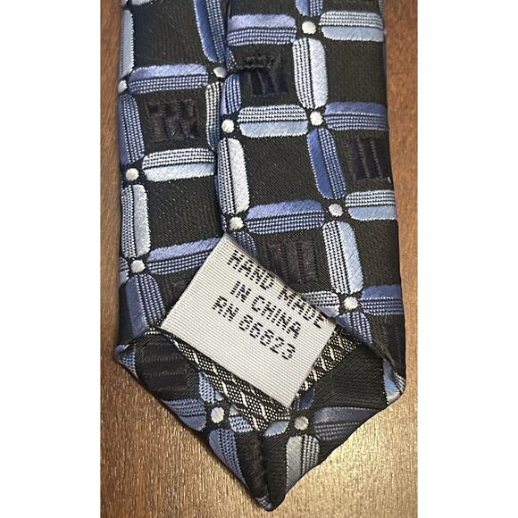 Cherskin Blue Gray 100% Polyester Men’s Neck Tie Made In China - Picture 7 of 9